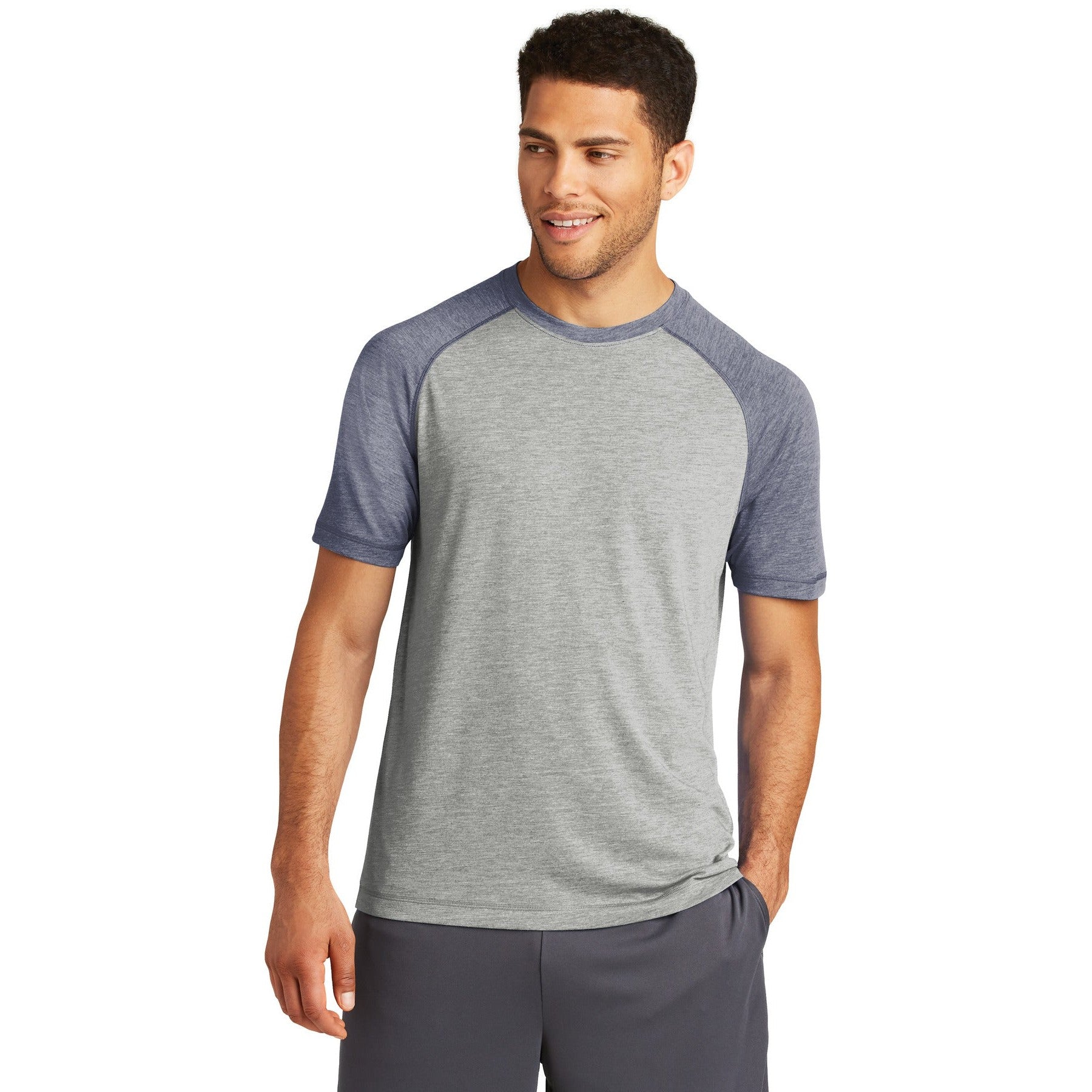 Sport-Tek-Sport-Tek ® PosiCharge ® Tri-Blend Wicking Raglan Tee. ST400-MedTech-11